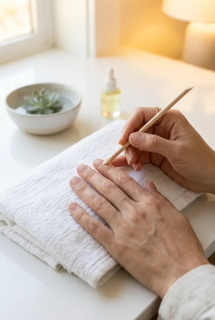 Push Back and Clean Your Cuticles