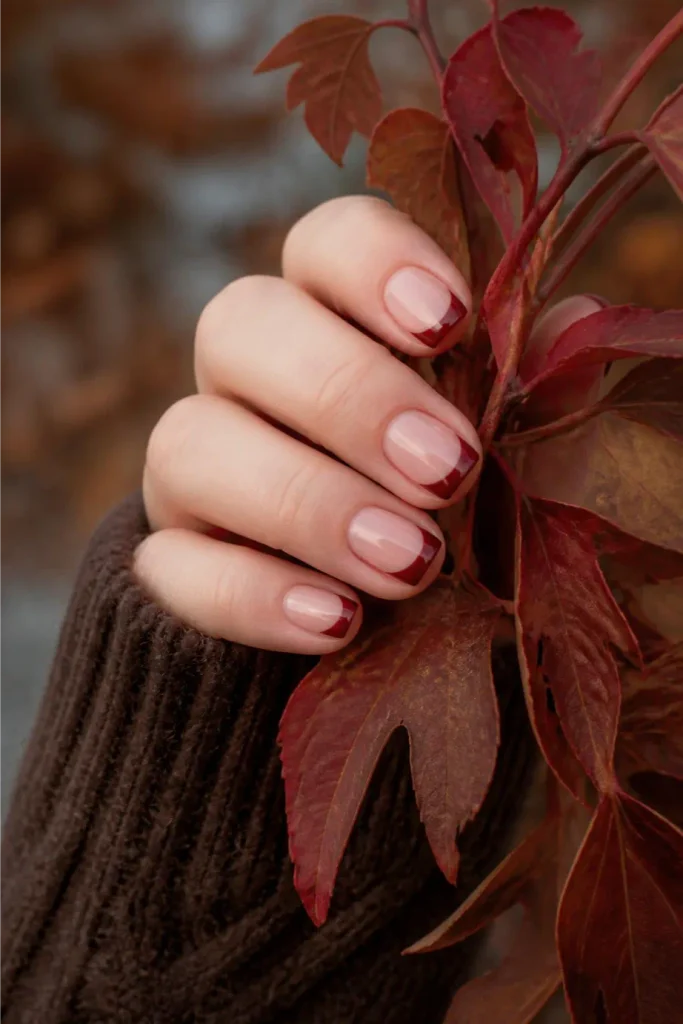 Rich Mahogany French Tip