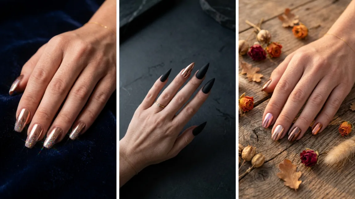 Rose Gold Chrome Nail Ideas
