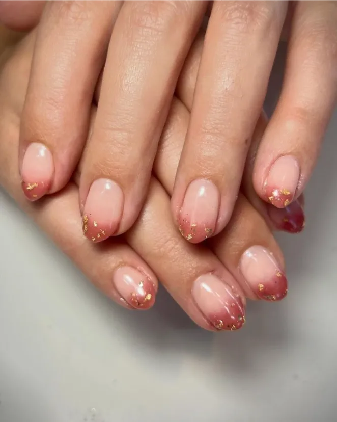 Rose-Pink Gradient Tips