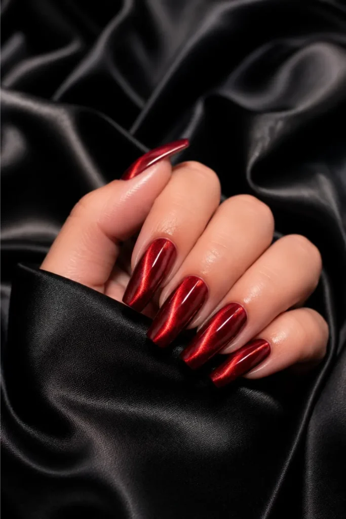 Ruby red cat-eye chrome
