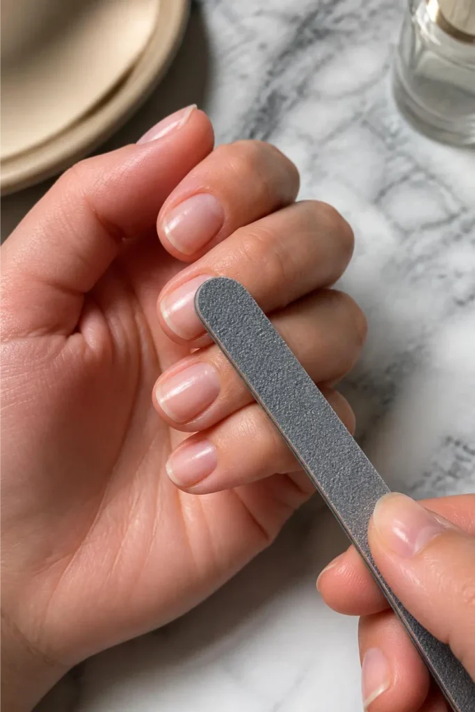 Shaping Short Nails