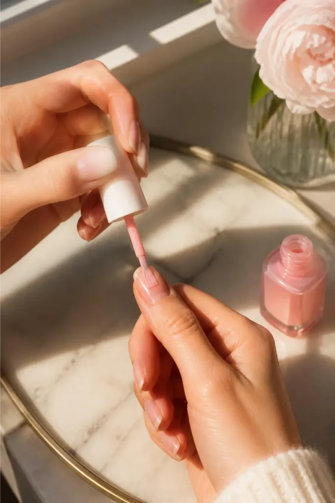Sheer Pink or Nude Polish