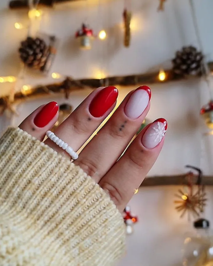 Short Oval Crimson Solids