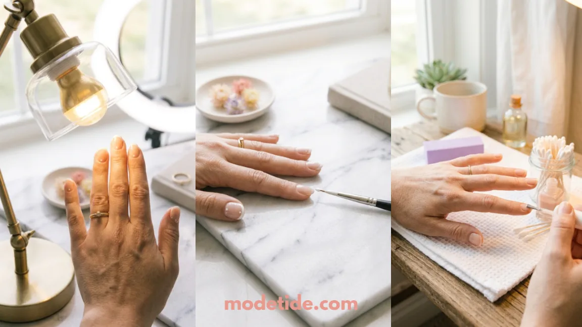 Straight French Tip Lines