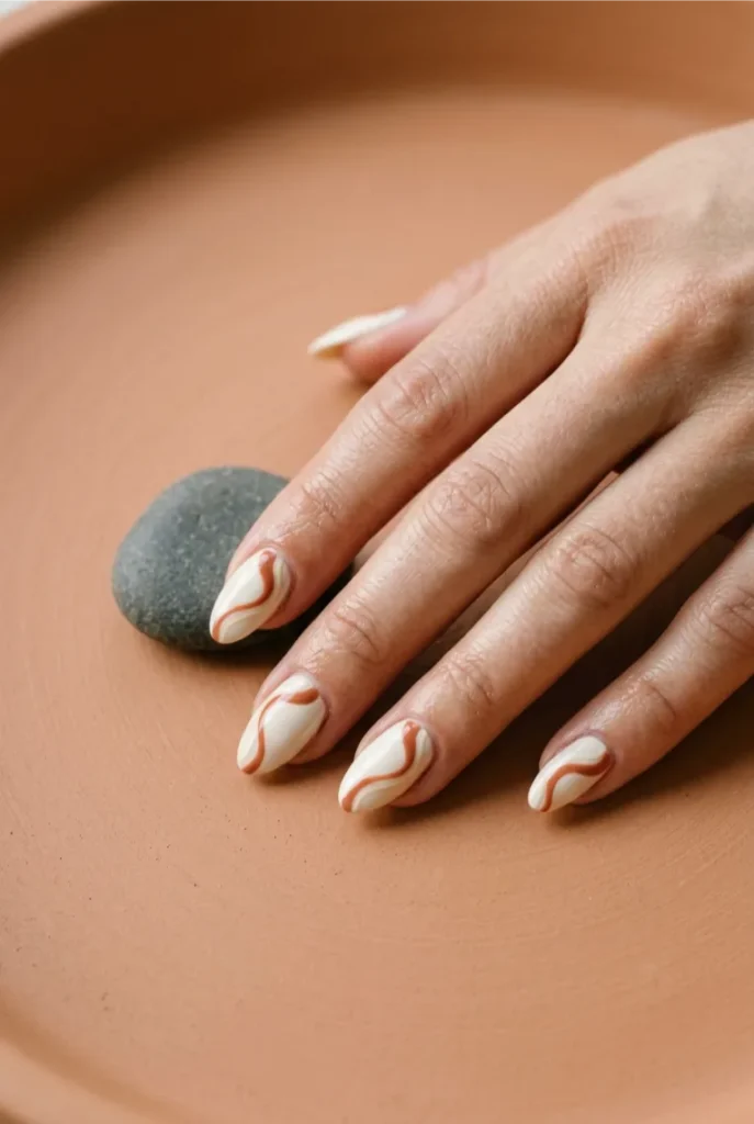 Swirl French in Terracotta