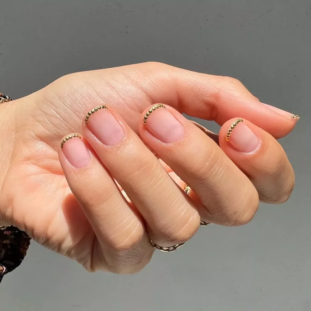 Tiny Gold Bead Trim