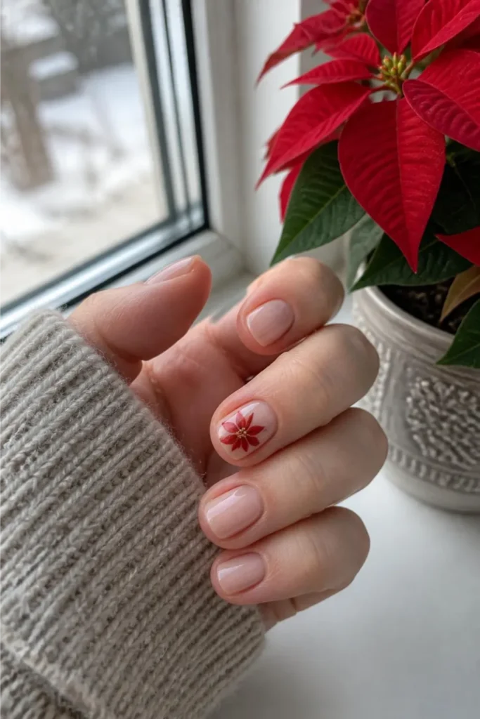 Tiny Painted Poinsettia