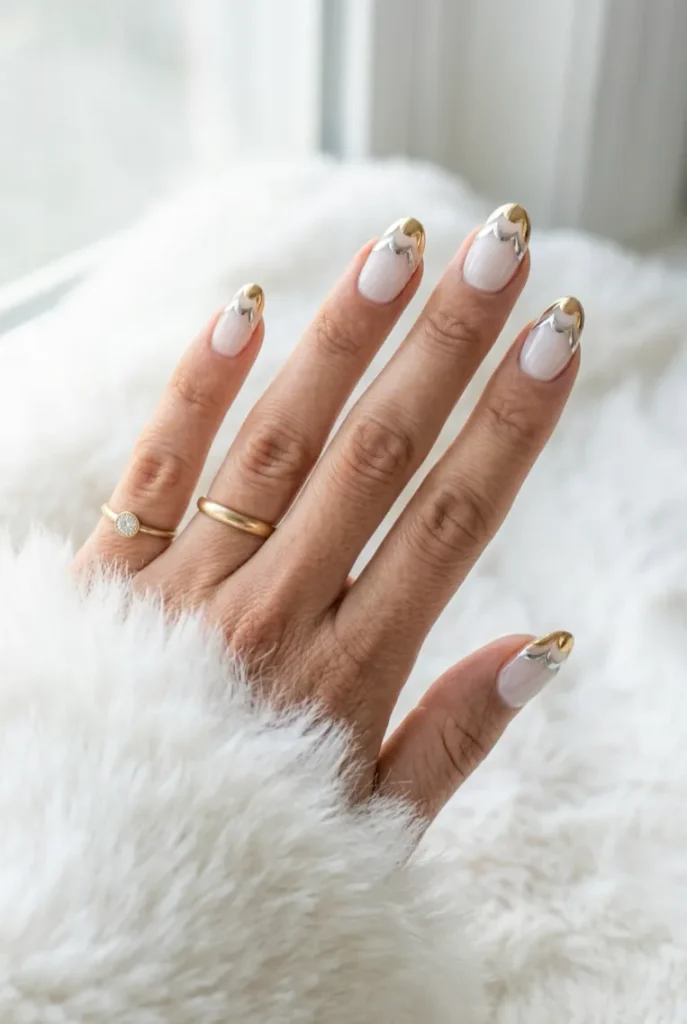 Two-Tier Scalloped Chrome Tip