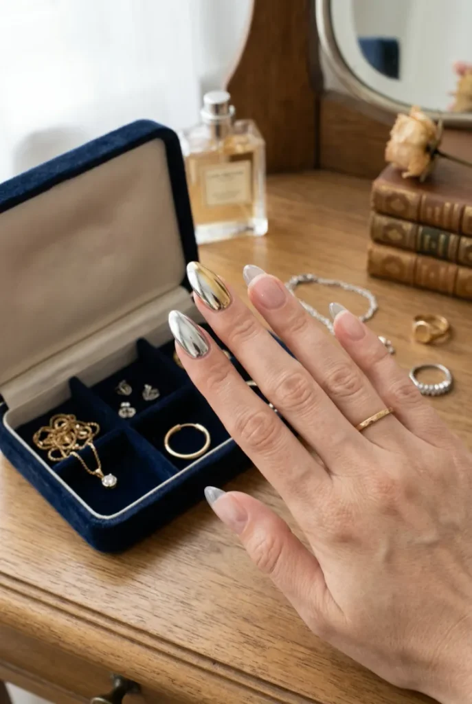 Two-Tone Silver-Gold Split Chrome
