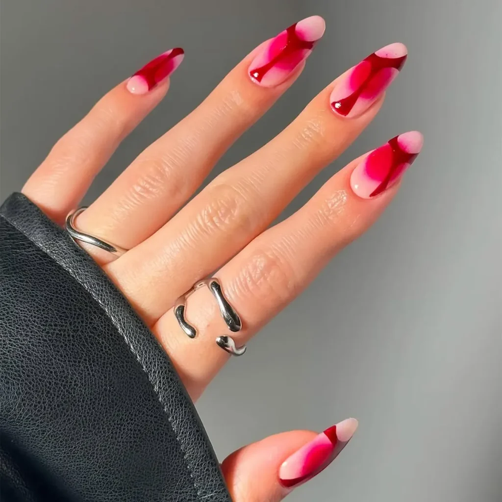 Velvet Burgundy Aura Swirls