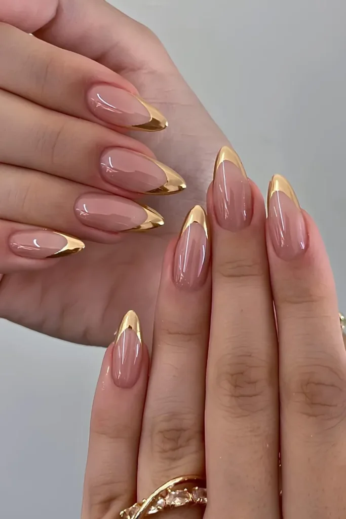Warm Gold Chrome Tips