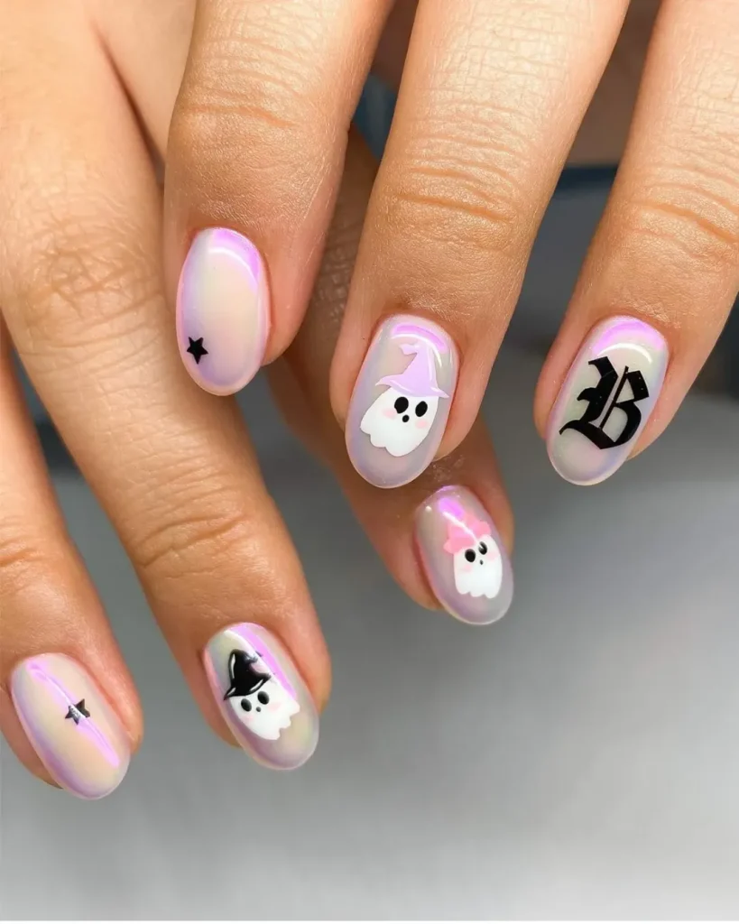 Wide Rounded Oval Nails