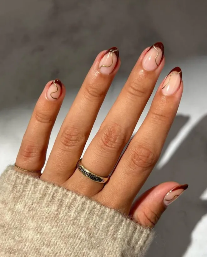 Wine Brown Tips