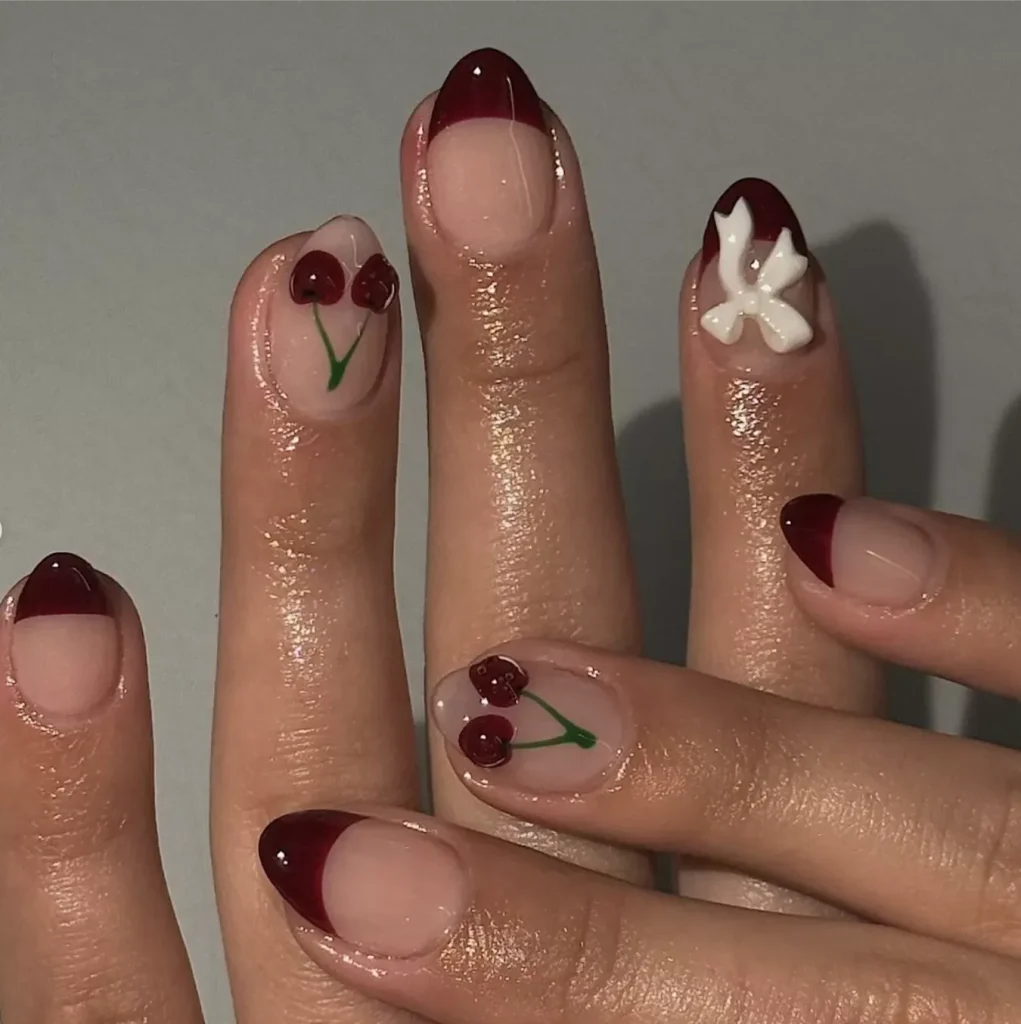 Wine French Tips