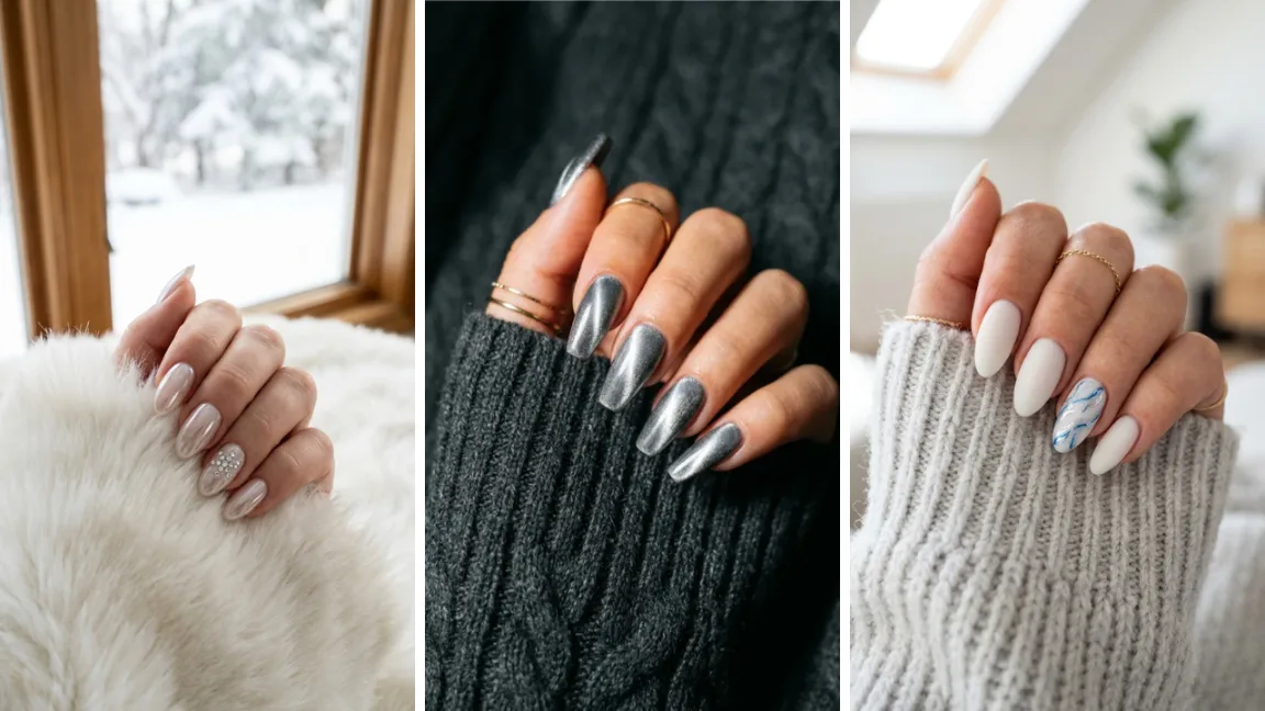 Winter Chrome Nail