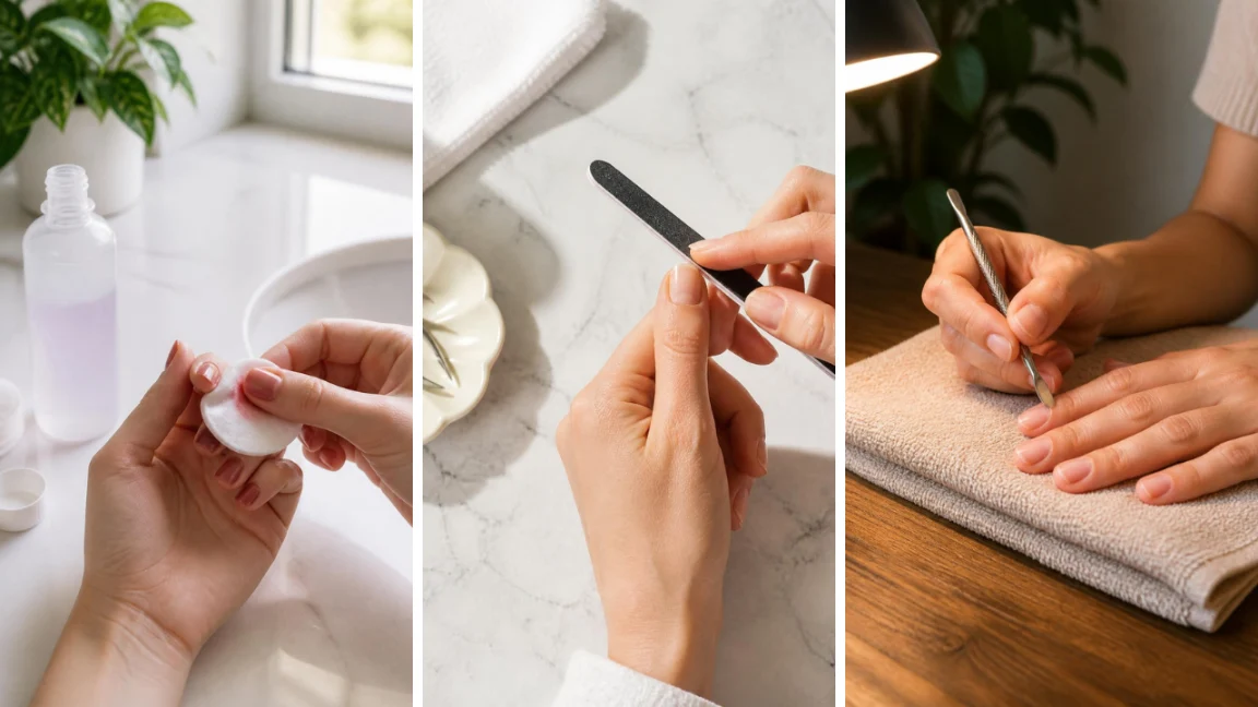 french manicure at home