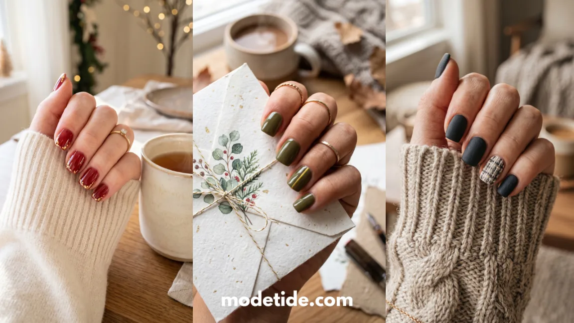 short holiday nails